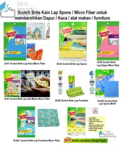 Kain Lap Pembersih Serbaguna Micro Fiber Scotch Brite