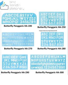 Contoh Butterfly Penggaris HA-290 merek Butterfly