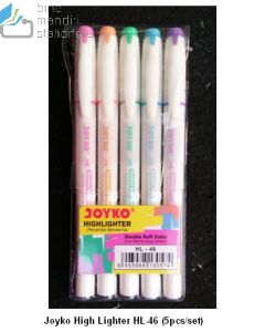 Gambar Texliner Stabilo Pewarna/Penanda Tulisan Joyko Highlighter HL-46 (5pcs/set) merek Joyko