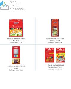 Macam macam alat tulis kantor Kenko Pencil Colour CP-12 Half Pensil Warna dan gambarnya